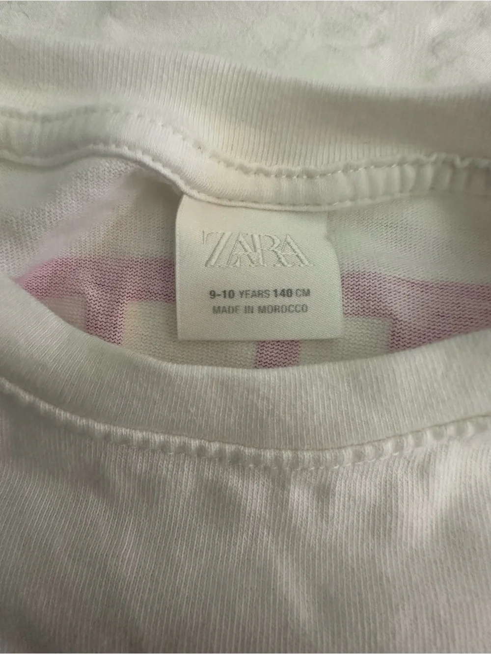 Zara White Short-Sleeve Tee with Tarifa Always and Forever Print Size 9-10Y